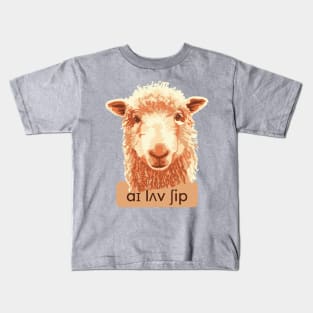 I Love Sheep Phonetics Kids T-Shirt